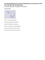 Lý thuyết liên hệ giữa dây và khoảng cách từ tâm đến dây