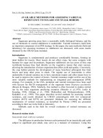 AVAILABLE METHODS FOR ASSESSING VARIETAL RESISTANCE TO SUGARCANE STALK BORERS 