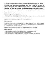 Bài 1, 2, 3 trang 28 sgk sinh học 7