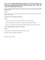 Bài 1, 2, 3 trang 64 SGK Sinh 6