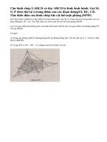 Bài 2 trang 77 sách giáo khoa hình học lớp 11