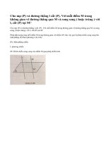 Lý thuyết Định nghĩa phép chiếu song song