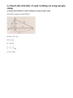 Lý thuyết một số hệ thức về cạnh và đường cao trong tam giác vuông