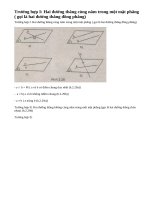 Lý thuyết Vị trí tương đối giữa hai đường thẳng trong mặt phẳng