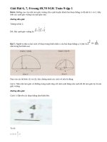 Bài 6, 7, 8 trang 69,70 SGK Toán 9 tập 1