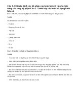 Bài 1, 2 trang 19 SGK Sinh 6