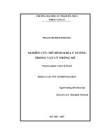 Khoá luận tốt nghiệp nghiên cứu mô hình khí lý tưởng trong vật lý thống kê