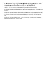 Lý thuyết Tính chất phép chiếu song song