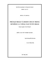 Phổ hạt higgs và boson chuẩn trong mô hình 3 3 1 với ba tam tuyến higgs