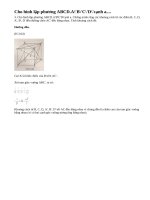 Bài 3 trang 119 sgk hình học 11