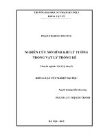 Nghiên cứu mô hình khí lý tưởng trong vật lý thống kê