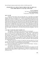 ẢNH HƯỞNG của VIỆC SỬDỤNG THUỐC TRỪSÂU đến các LOÀI THIÊN ĐỊCH của sâu đục THÂN mía 