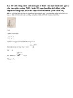 Bài 23 trang 119 - Sách giáo khoa toán 9 tập 2