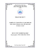 Nghiên cứu ảnh hưởng của ph, nhiệt độ thủy phân tới khả năng thu hồi lipit từ đầu cá ngừ