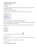 Lý thuyết tính chất ba đường cao của tam giác