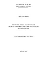 Biện pháp phát triển đội ngũ giáo viên trung học cơ sở huyện lạng giang, tỉnh bắc giang giai đoạn 2013 2020
