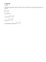 Lý thuyết phép nhân các phân thức đại số