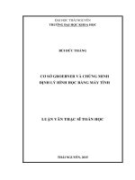 Cơ sở Groebner và chứng minh định lý hình học bằng máy tính