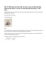 Bài 15 trang 117 - Sách giáo khoa toán 9 tập 2