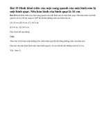 Bài 19 trang 118 - Sách giáo khoa toán 9 tập 2