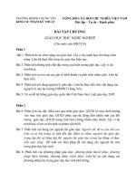 BÀI TẬP CHƯƠNG GIÁO DỤC HỌC NGHỀ NGHIỆP