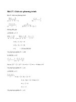 Bài 27 trang 22 sgk toán 8 tập 2