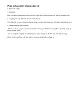 Lý thuyết Phân tích đa thức thành nhân tử bằng phương pháp đặt nhân tử chung.