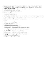 Lý thuyết khái niệm về biểu thức đại số.