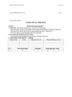 Giáo án lý thuyết thực tập sư phạm