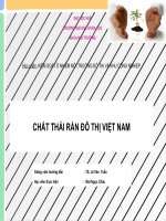 chất thải rắn đô thị việt nam