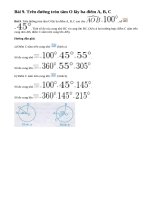 Bài 9 trang 70 sgk toán lớp 9 tập 2