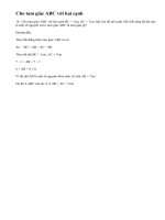 Bài 16 trang 63 sgk toán lớp 7- tập 2