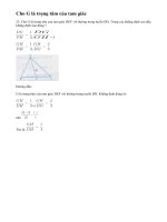 Bài 23 trang 66 sgk toán lớp 7- tập 2