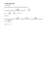 Lý thuyết phép trừ các phân thức đại số