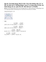 Bài 20 trang 68 - Sách giáo khoa toán 8 tập 2