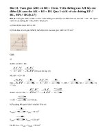 Bài 11 trang 63 - Sách giáo khoa toán 8 tập 2