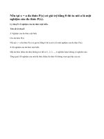 Lý thuyết về nghiệm của đa thức một biến.