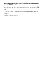 Bài 25 trang 72 - Sách giáo khoa toán 8 tập 2