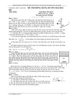 Tổng hợp một số đề thi học sinh giỏi môn vật lý 11 của một số trường trên toàn quốc CÓ ĐÁP ÁN