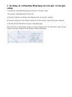 Lý thuyết. Các trường hợp đồng dạng của tam giác vuông