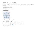 Bài 12 trang 72 sgk toán lớp 9 tập 2