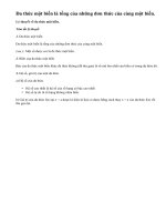 Lý thuyết về đa thức một biến.