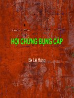 Bài Giảng Hội Chứng Bụng Cấp