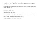 Lý thuyết Phép trừ hai số nguyên.