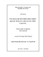 khóa luận tốt nghiệp đề tài nghiên cứu ứng dụng hệ mờ nơron điều khiển bộ lọc tích cực cho lò nấu thép cảm ứng