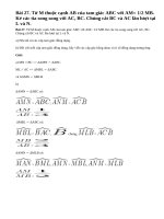 Bài 27 trang 72 - Sách giáo khoa toán 8 tập 2