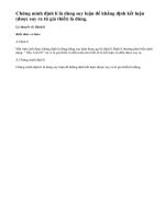 Lý thuyết về: Định lí