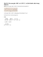 Bài 29 trang 74 - Sách giáo khoa toán 8 tập 2