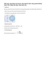 Lý thuyết. Hình cầu. Diện tích hình cầu và thể tích hình cầu