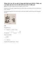 Bài 29 trang 120 - Sách giáo khoa toán 9 tập 2